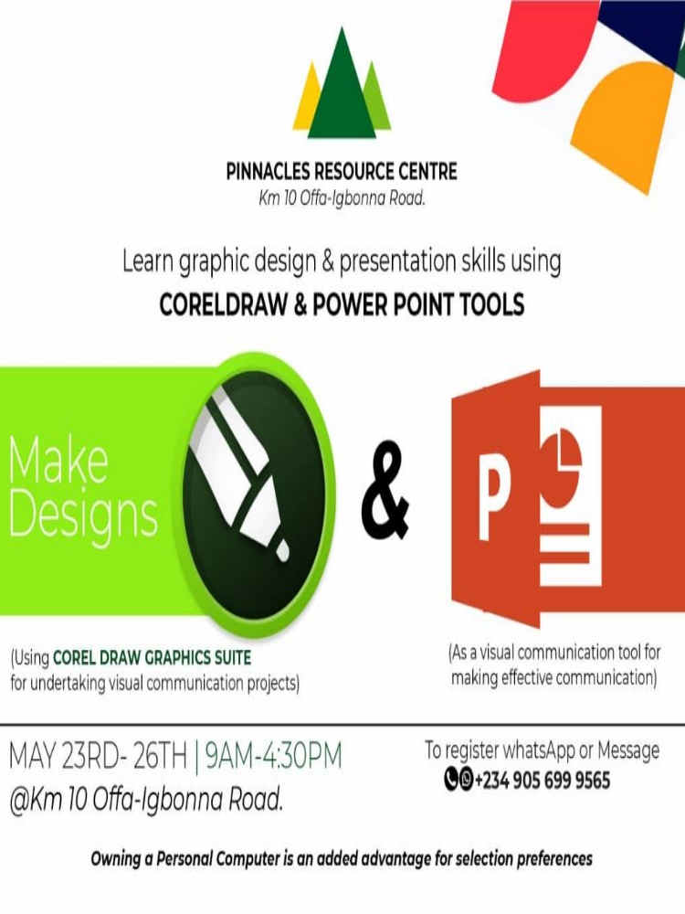 Graphic design and Presentation skills